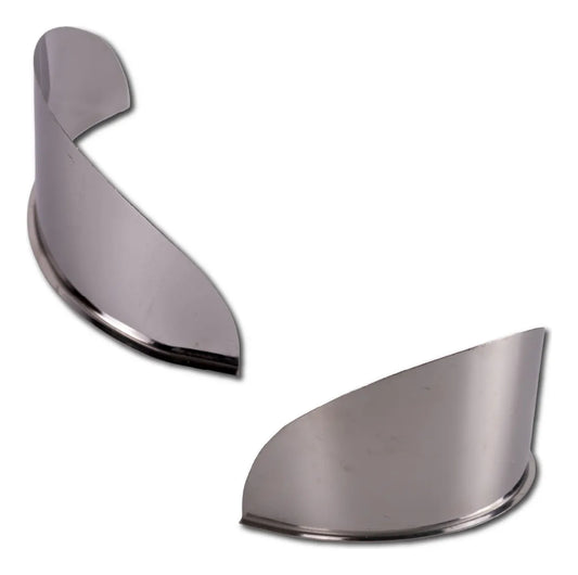 Par Visera Para Faro Recto Redondo 16.8cm Acero Inoxidable
