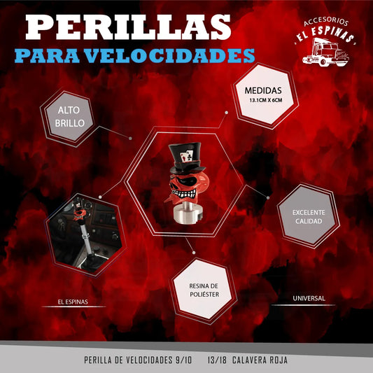 Perillas De Velocidades Diseño De Calavera Excelente Calidad