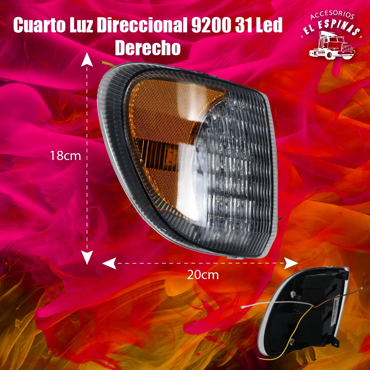 Cuarto Luz Direccional 9200 9400 31 Led Izq O Der