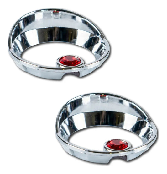 Par Bisel Con Visera De Kenworth T880 2 Pulgadas C/diamante