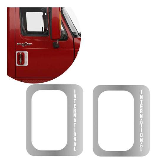 Par De Adorno Chapa International Prostar Acero Inoxidable