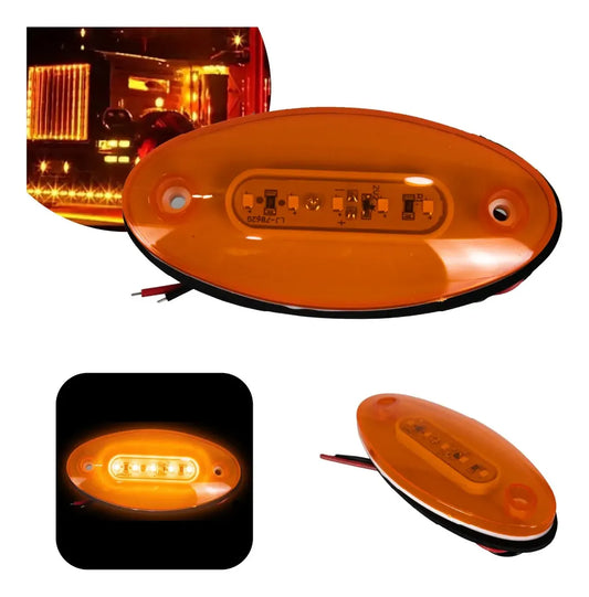 Zepelin Para Cabina 5 Led Ambar Para Camion International