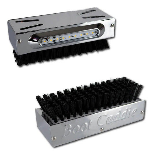 Cepillo Estribo Limpia Botas Con Luz Led Ambar