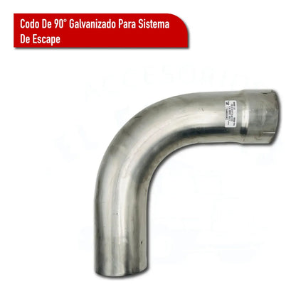 Codo De 90° Para Sistema De Escape Aluminisado