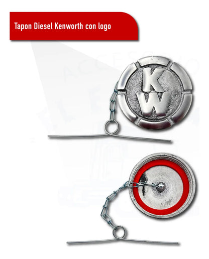 Tapón de Diesel Kenworth sin Llave 4 Pulgadas