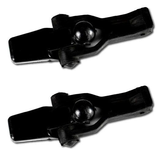 Par De Ganchos Para Cofre Kenworth De Hule Negro