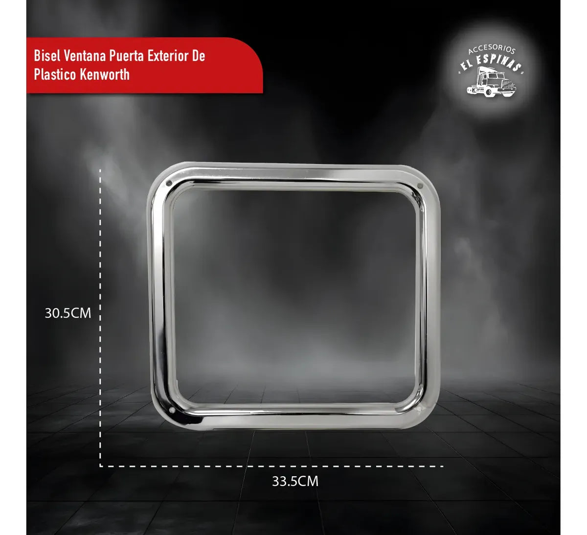 Bisel De Ventana Puerta Exterior De Plástico Kenworth Cromado