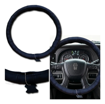 Funda De Piel 100% Genuina Para Volante 45cm/47cm Diámetro