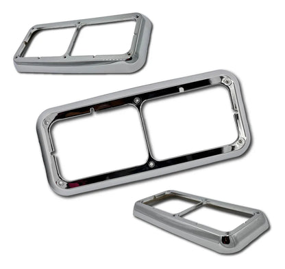 Bisel Cromado Para Faro Principal Kenworth T800-T600-W900 Cromado