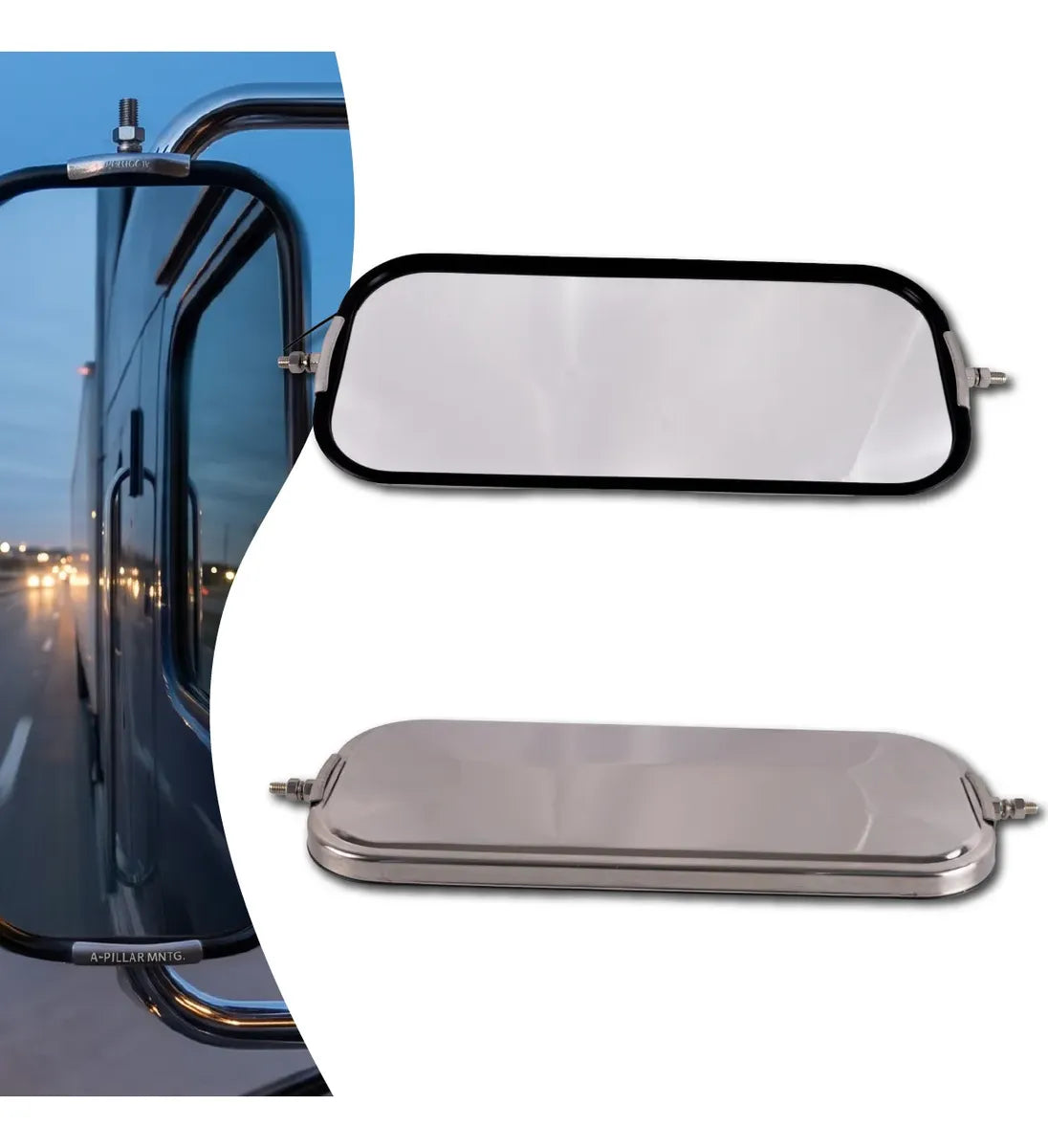 Respuesto De Espejo Acero Camion Universal+chevrolet