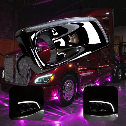 Bisel Para Faro Neblinero Kw T660 Con Luz Led Izq O Der