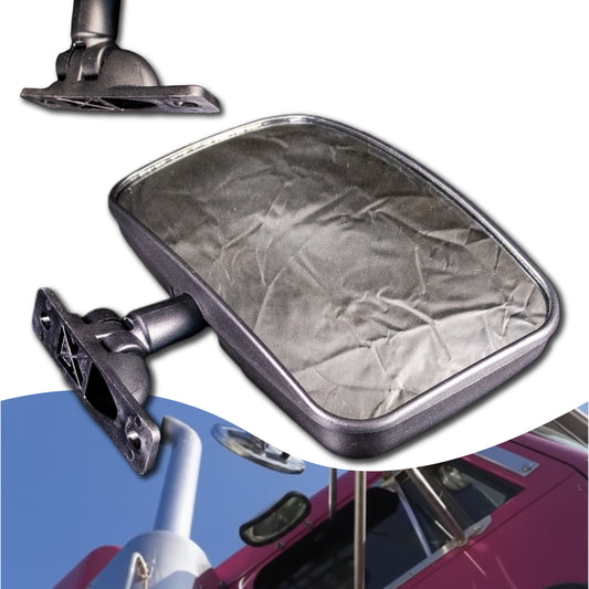 Espejo Cóncavo/Banquetero Grande Negro Reforzado De Calidad