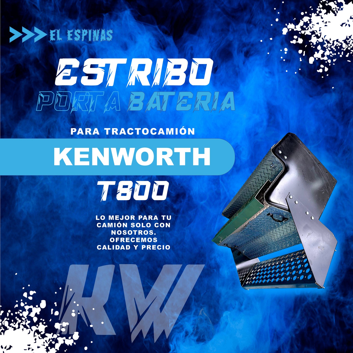 Estribo Kenworth T800 Caja De Batería Con Escalón Y Peldaño