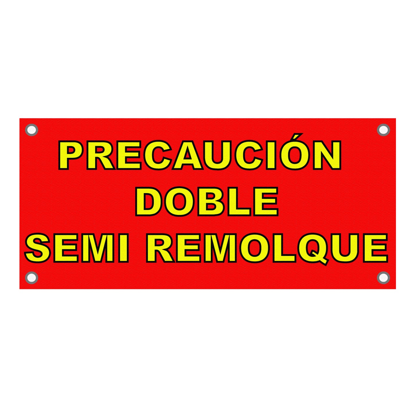 Lona De Precaución Doble Semi Remolque Excelente Calidad