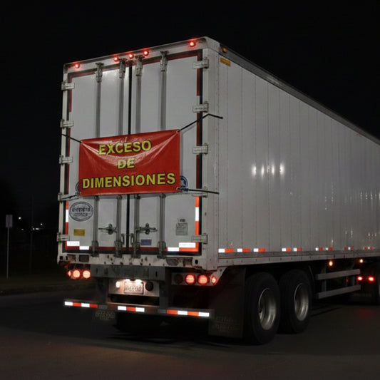 Lona De Exceso De Dimensiones Equipo De Carga, Pesado Trailer