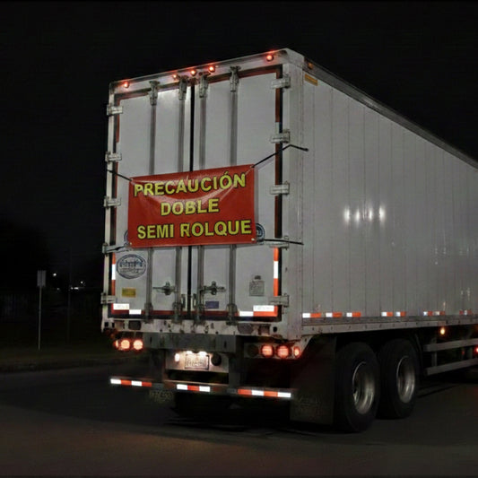 Lona De Precaución Doble Semi Remolque Excelente Calidad