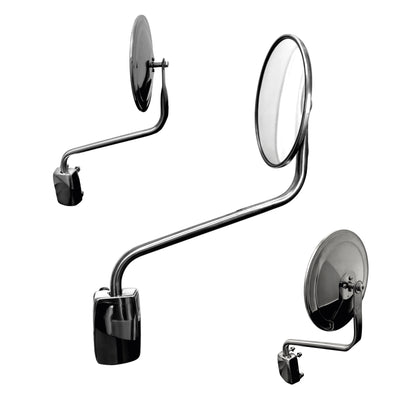 Espejo Para Cofre De Camión Unibrazo, Curvo 8 Acero Inoxidable