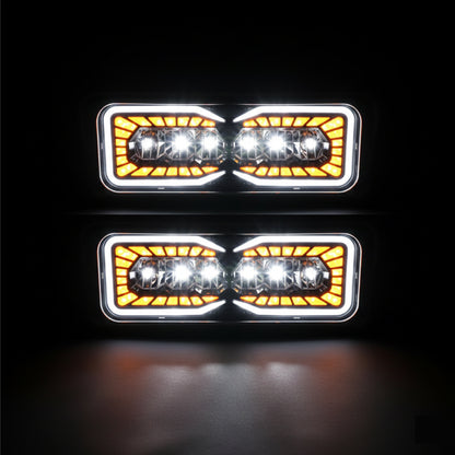 Juego De Faro Led Kenworth T800 T600 W900 Peterbilt Ambos Lados