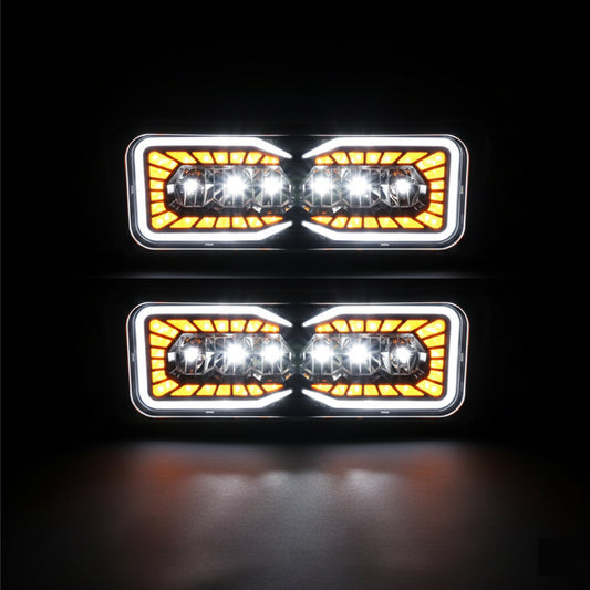 Juego De Faro Led Kenworth T800 T600 W900 Peterbilt Ambos Lados