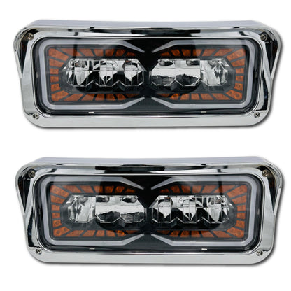 Juego De Faro Led Kenworth T800 T600 W900 Peterbilt Ambos Lados