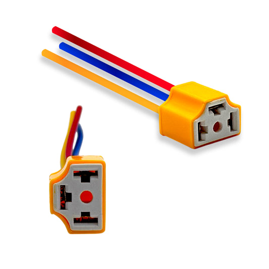 Par De Conector H4 Universal Reforzado Para Focos