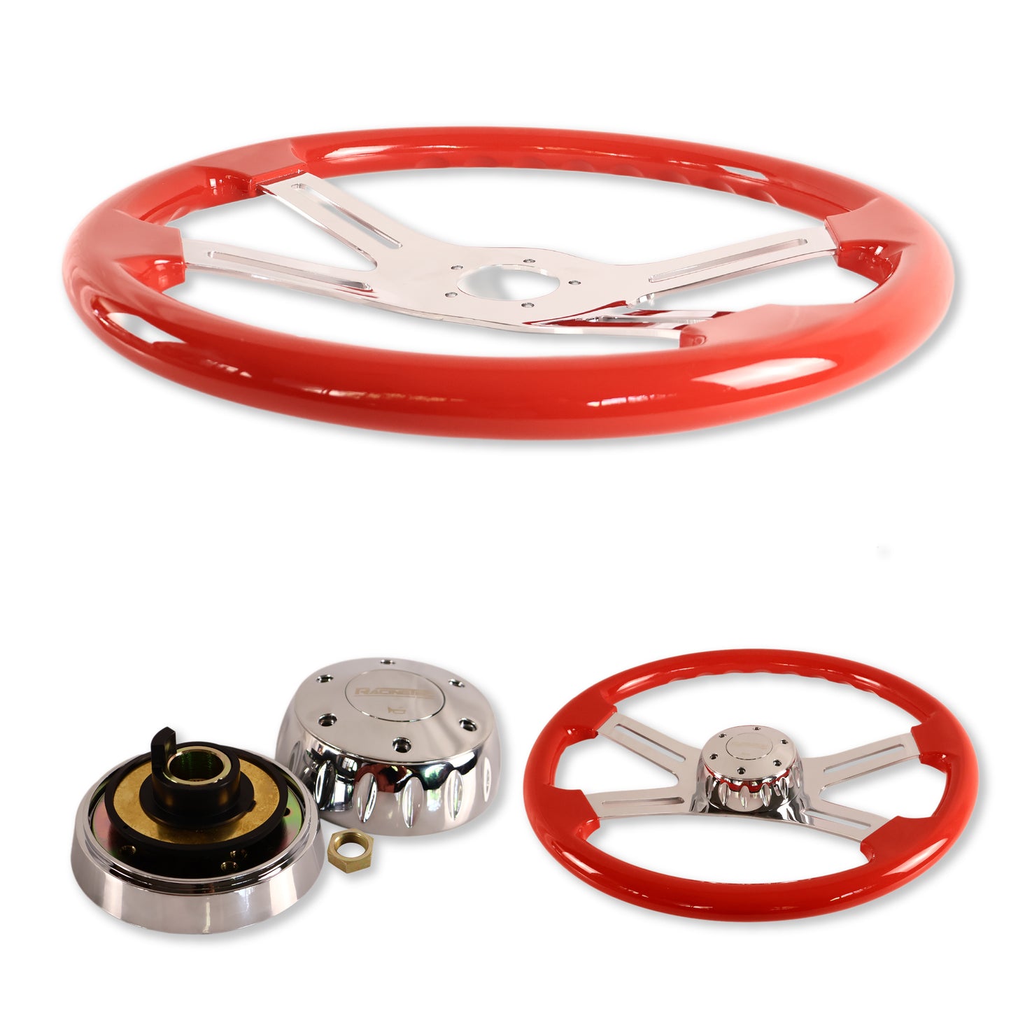 Volante Para Tracto Camión 18(in) Con Adaptador Distintos Modelos