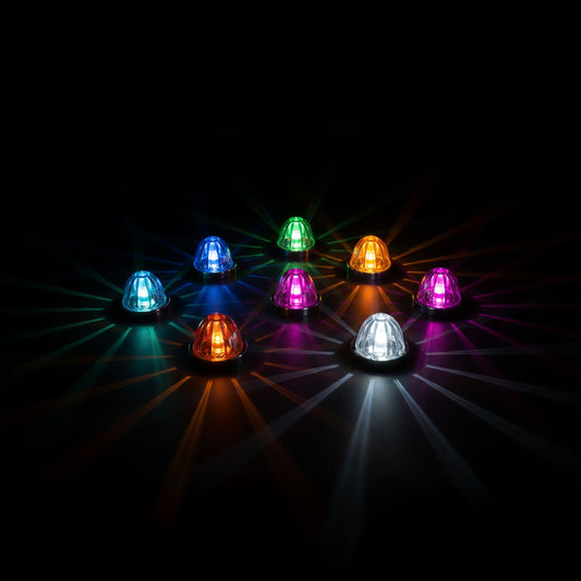 Plafón Led Watermelon Luz Estrella Multicolor De Vidrio