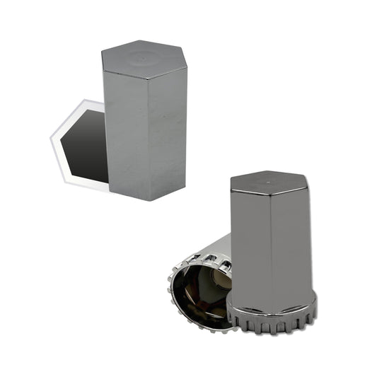 Capuchon Hexagonal Corto Cromado Para Tuerca Unemon