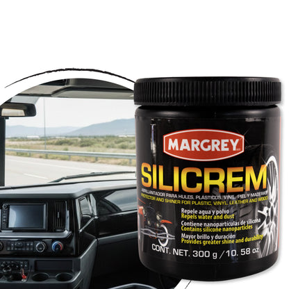 Abrillantador Para Llantas Y Plásticos Silicrem Blanco de 300 gr
