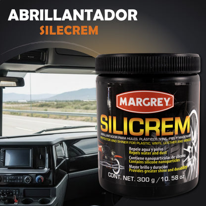 Abrillantador Para Llantas Y Plásticos Silicrem Blanco de 300 gr