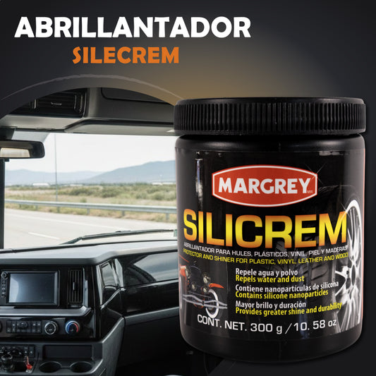 Abrillantador Para Llantas Y Plásticos Silicrem Blanco de 300 gr