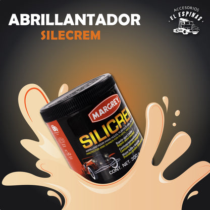 Abrillantador Para Llantas Y Plásticos Silicrem Blanco de 300 gr